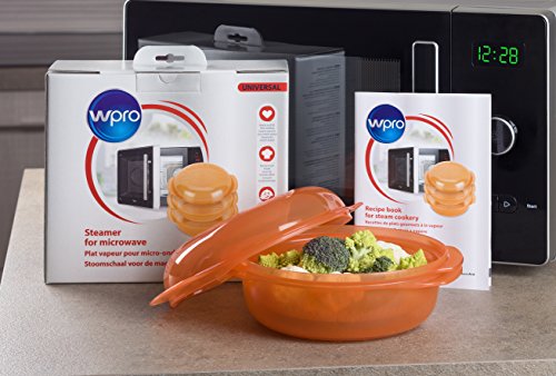 wpro STM006 Dampfgarbehälter für die Mikrowelle (rund, 1,5 l) - 2