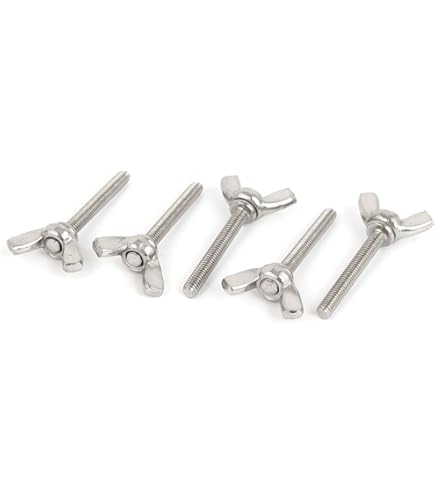 Set 25 Dadi Ad Ala M8 In Acciaio Inox - Dadi A Farfalla Per Fai Da Te E Professionisti