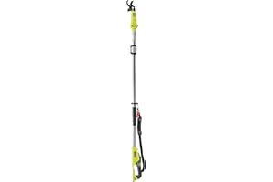 RYOBI - Podadora Telescópica 18V ONE + - Cuchillas Bypass - Capacidad de Corte 32 mm - Cabezal Articulado - Longitud 190 a 270 cm - Se Entrega con Arnés de Hombro (sin Batería ni Cargador) - RY18PLA-0