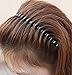FOONEE Unisex Elastic Wavy Metal Sports Hair Band Hair Hoop Headband,Black