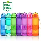 botella agua sin bpa decathlon * 100% a prueba de fugas y polvo: 100% a prueba de fugas debido al sistema de bloqueo 2.0 mejorado, resorte de unión reforzado, piezas de silicona adicionales. El diseño ergonómico de la concha evita la reproducción bacteriana de manera efectiva en el exterior. Ideal para correr, viajar, practicar senderismo， actividades al aire libre. opción de tamaño de botella múltiple （1l/700 ml/500ml／400ml es adecuado para la mayoría de los tipos de mochila / soporte para bicicleta / niños.