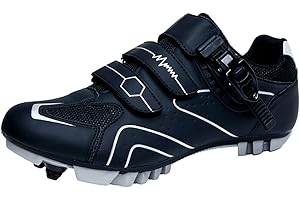 YOUNGTIE MTB Cycling Shoes for Men Women Mountain Bike Shoes Breathable Compatible Riding Racing SPD Cleats and Lock Pedal