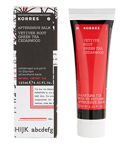 KORRES Vetiver Root, Green Tea and Cedarwood Boxed Aftershave Balm 125 ml