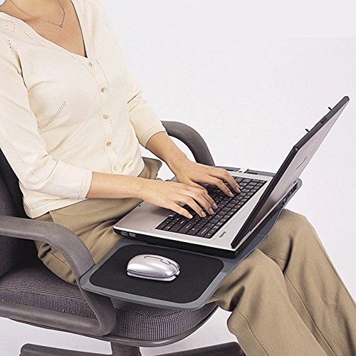 Bidear Faltbar Laptop Ständer, Beweglicher Spielraum Notizbuch Laptop Schreibtisch mit eingebauter Mausunterlage - 7