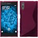Produktbild PhoneNatic Case für Sony Xperia XZ Hülle Silikon pink S-Style + 2 Schutzfolien