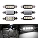 Inlink 6pcs Weiß Fehlerfrei Canbus 4SMD 5050 42 mm LED Auto LED Kennzeichenbeleuchtung Soffitte LED Umfeldbeleuchtung Soffittenlampe Soffitte Dome Lampe DC 12 V