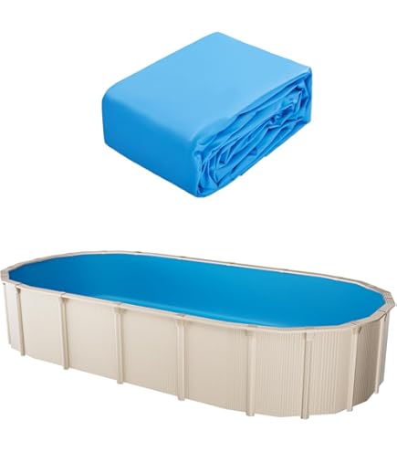 Planet Pool Ersatzfolie Oval 610x360x132cm - 0,3mm Overlap Blau