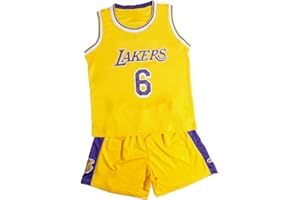TENHCREEK Kids Basketball Kit Boys 2 Piece - Boys Basketball Kit, Sleeveless Basketball Jersey Kids Outfit - Boys Basketball Vests, The Perfect Gifts for Boys 4-14 Years Old