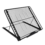 Alta calidad, metal fuerte, peso ligero y diseño elegante, fácil de transportar. Se puede usar con laptops / iPad / tablets / notebook / light box / light board y más.