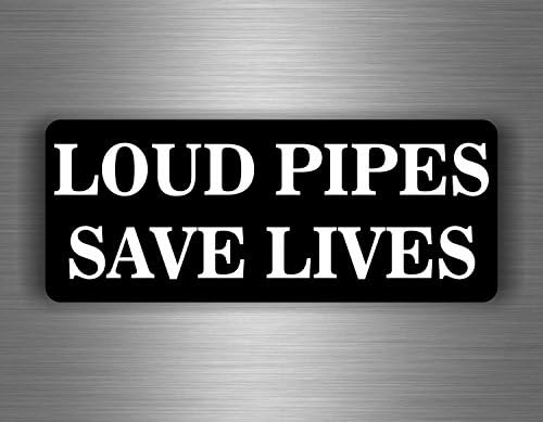Self-Adhesive Sticker for Motorcycle, Loud Pipes Save Lives