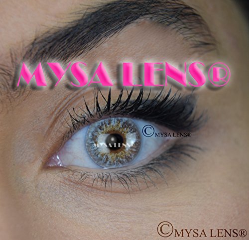 Mysa Lens® lenti a contatto di colore fantasia grigio/Gray 3 tono senza correzione