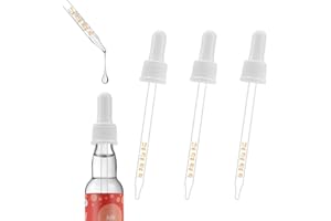 Cyeehxin 3 Stück Glaspipetten Kompatibel mit Soda Stream Bubly Drops Aromen,Pipettenkappe Glas Pipette,Glass Dropper Pipettes für Soda Stream Bubly Drops Flavors
