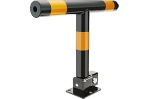 PrimeMatik - Składana składana bariera parkingowa z zamkiem typu T