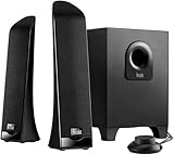soundanlage mieten berlin Hercules Hercules 2.1 Slim (2.1 Lautsprecher, 60 W, Lautstärke-/Bassregler, Tischfernbedienung, Kopfhörer-/AUX-Eingang)