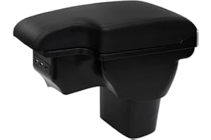 YJYWZH Accoudoir pour Nissan Juke Accoudoirs Console de Voiture Boîte de Rangement Deux Compartiments Aucune Installation Requise