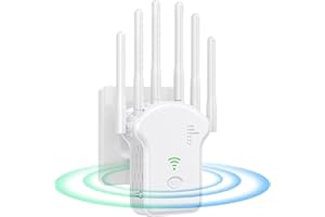 GENIE'S POEMS WLAN Verstärker Kompatibel Allen WLAN Geräten,WLAN Repeater 1200Mbit/s,WLAN - Verstärker Dualband 5GHz & 2.4GHz WiFi Repeater mit Repeater/Router/AP Modus,Internet Verstärker,U13-WH-XY05