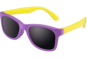 CGID Kids Sunglasses Girls Boys, Polarised Toddler Sunglasses,Flexible Rubber Children Sunglasses Age 3-10,K25