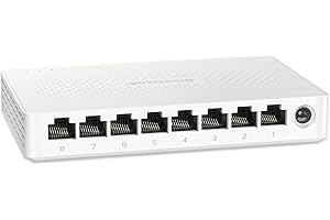 BrosTrend 2,5Gb Switch Ethernet 8 Puertos, Gigabit Switch de red 2.5Gb sin Ventilador, no Gestionado Hub RJ45 para PC, Videoconsola, NAS, Plug & Play, Montaje en Escritorio o Muro, Vida ÚTI Protección