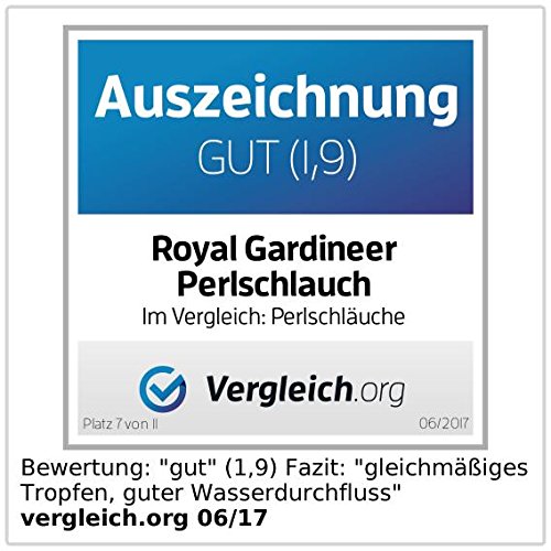 Royal Gardineer Perlschlauch rund, inkl. Schnellanschluss-Kupplungen, 12 m - 5