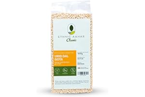 ‎ETHNIC AAHAR Ethnic Aahar Urid Dal Gota 1000g | Protein-Rich Pulses & Lentils for Wholesome Cooking | Premium Quality Dals | Essentials for Vegan, Vegetarian, and Ayurveda-Inspired Lifestyles
