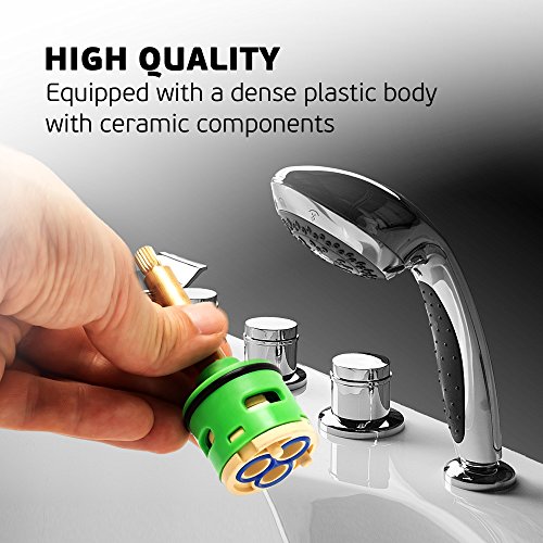 d33/37mm Keramik Umschalt Kartusche Armatur Diverter für Duschkabinen (3-Funktionen) - 5