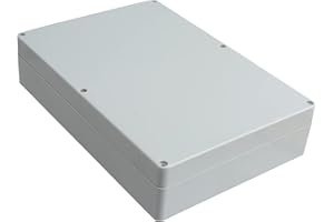 Electrical Junction Box,Toolzia Electrical Enclosure Project Box Pvc Plastic Adaptable Outdoor Electrical Junction Box Electrical Box - 259x180x59mm (Yellow)