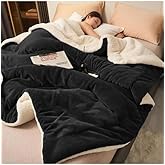 Mulberry Sherpa Polar Battaniye &Ccedil;ift Taraflı &Ccedil;ift Kişilik 220x240 cm Siyah