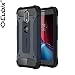Cubix® Tough Armor Case Slim Rugged 6 Feet Drop Tested Carbon Fiber Texture Air Cushion Back Cover Case for Motorola Moto G4 Plus (Navy Blue) RS.699.00