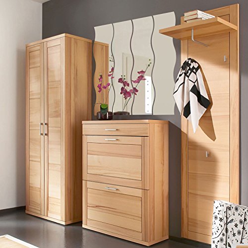 Spiegelfliesen Wellenform 4er Set je 110x23cm – Spiegelkachel Fliesenspiegel Wanddekoration - 3