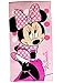 Produktbild Badetuch - Minnie Mouse - 70 cm * 140 cm Handtuch - Strandtuch - 100 % Baumwolle - Mädchen 70x140 für Kinder - Erwachsene Badehandtuch - Maus Mäuse Mickey - Playhouse Punkte