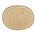 Produktbild Sansee Anti-Rutsch Flauschige Teppich Für Schlafzimmer Badezimmer Boden Tür Verwendet (Größe:Oval 30 x 40cm, Y0909 Braun)