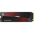 Samsung 990 PRO Heatsink NVMe M.2 SSD with heat sink, 4 TB, PCIe 4.0, 7,450 MB/s read, 6,900 MB/s write, Internal SSD with RGB for PC/console gaming and video editing, MZ-V9P4T0CW
