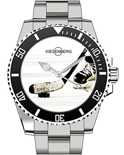 Eishockeyschlger Puk Eishockey Armbanduhr - Kiesenberg Uhr 1996 Eishockeyschlger Puk Eishockey Armbanduhr - Kiesenberg Uhr 1996