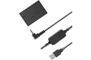 KWTOUL ACK-E12 Zestaw Adaptera USB Do Prądu Zmiennego Z Kablem Akumulatora Prądu Stałego DR-E12 I Wirtualną Baterią LP-E12, Kompatybilny Canon EOS M50 Mark II, EOS M M2 M10 M50 M100 M200, Kiss M