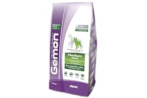 NUTRIPET Gemon Medium Adult Agnello 15 kg +Omaggio Brand Nutri (1kg Nutri Riso) Ora Sottovuoto