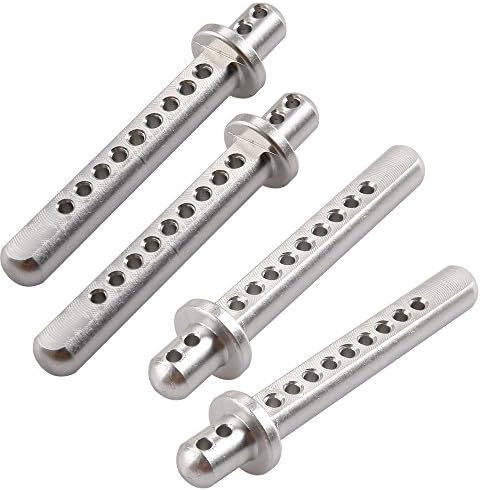 Yiguo 47mm RC Aluminum Body Mounts for AXIAL 4WD 1:10 SCX10 Upgrade Parts Silver Set of 4