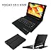 Produktbild Wokee PU-Leder-Kasten-AbdeckungAbnehmbare Bluetooth Tastatur Folio Abdeckung  für Lenovo Yoga3 10,1 Tablet-X50F