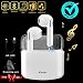 Produktbild Bluetooth Kopfhörer Wireless, In-Ear Ohrhörer Earbuds Kabellos Sport Running Kopfhörer Headphone Headsets mit Noise Cancelling Mikrofon USB Lightning Lade Box Earpods, Weiß Leicht Mini Earphones Surround Airpods für Handys Samsung Sony Huawei Apple Android Telefon iphone X 6 7 8 Plus Studio
