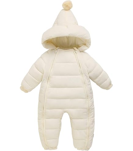 WYTbaby Combinaison De Neige Bébé 0-24 Mois - Avec Capuche - Double Fermeture éclair - Imprimé Ciel étoilé