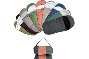 Brogtorl Saco Cochecito Universal, Revestimiento Suave y Superficie de Tejido Resistente a la Lluvia, Compatible con Cochecito BABYZEN YOYO YOYO2 - Lavable a Máquina (gris)