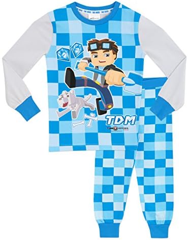 Tube Heroes Boys Dan TDM Pyjamas - Snuggle Fit - Age 6 to 7 Years