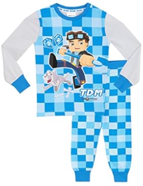 Tube Heroes Jungen Dan TDM Schlafanzug - Slim Fit