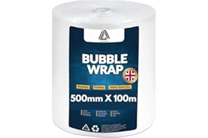 Aspect Bubble Wrap for Moving House | Large Premium Wraps Roll 500mm x 100m | Moving Home Essentials Packaging Glass, Easy Packing, Office and Industrial Use (100 Meter)