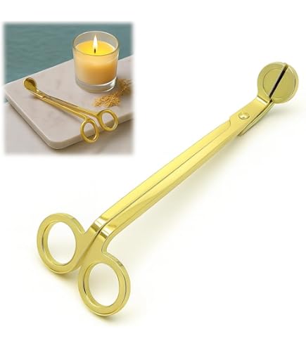 Set Accessori Per Candele In Acciaio Inox - Spegnitore, Taglia Stoppino, Mestolo E Vassoio, Colore Argento - Foto 13