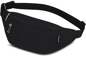 RIDIRUN Bauchtasche Gürteltasche Hüfttasche Sport für Damen und Herren Wasserdicht Bauchtasche Doggy Bag Outdoor Groß Handytasche Umhängetasche Camping Wandern Fitness Fahrrad Running (Schwarz)