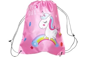 LQIOACU Sac à dos Sport Gym Sack Sport Gymnastique Natation Sac Cordon de Sport Imperméable Voyage Chaussures école maternelle Enfants Adultes Unisexe, Licorne, 1 pièce