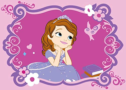 ASSOCIATED WEAVERS 619884 Moderne Tapis Princesse Sofia Disney Polyamide Mauve 133 x 97 x 1 cm