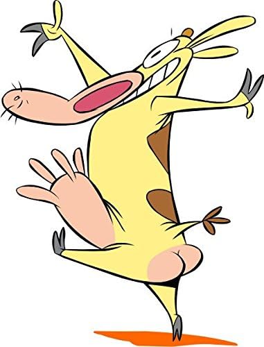 INDIGOS 4051719959628 Wall Sticker MD407 Cowhide Insanity Crazy Cows in Action 80 x 60 cm multicoloured