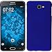 Price comparison product image PhoneNatic Hardcase compatible with Samsung Galaxy J7 Prime - rubberized blue Cover + protective foils