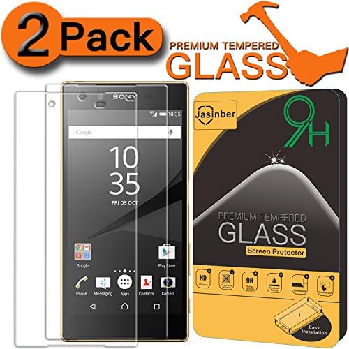 [2-Pack] Xperia Z5 Premium Screen Protector, Jasinber [Tempered Glass] Screen Protector for Sony Xperia Z5 Premium with 9H Hardness/Anti-Scratch/Anti-Fingerprint